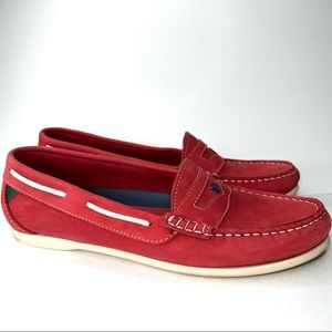 DUBARRY of Ireland Menorca Deck Boat Shoes Size 39 Coral